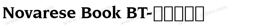 Novarese Book BT字体转换